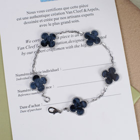 Van Cleef & Arpels four-leaf lucky 5-flower bracelet-3769  