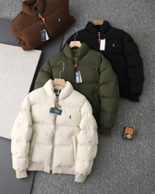 Polo Ralph Lauren Vintage-Style Corduroy Stand-Collar Padded Short Jacket-6702  